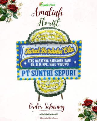 Papan Bunga Duka di Karang Tinggi